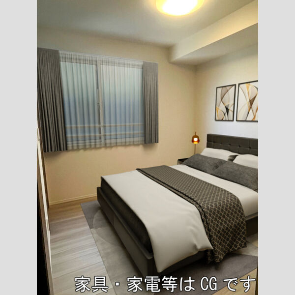 居室・リビング (家具・家電はCGです)