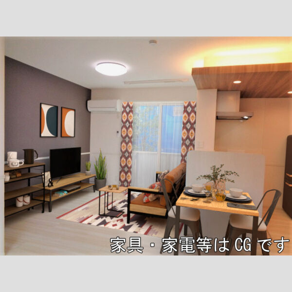 居室・リビング (105号室　LDK　家具・家電はCGです)