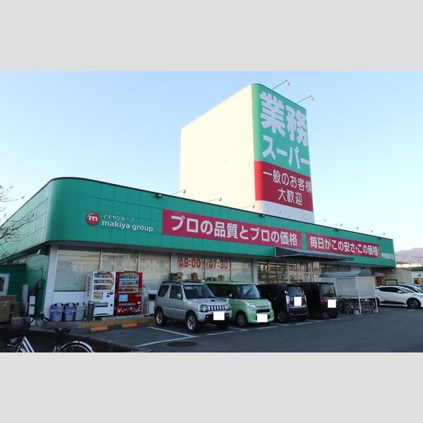 現地周辺 (業務スーパー甲府昭和店まで484メートル徒歩7分)