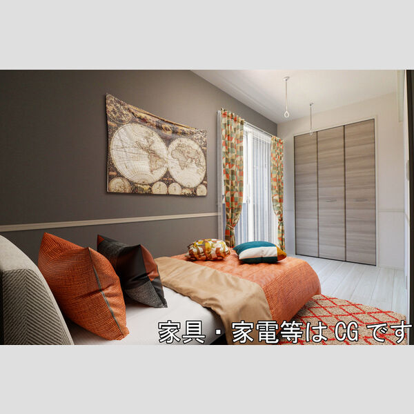 居室・リビング (家具/家電はCGです)