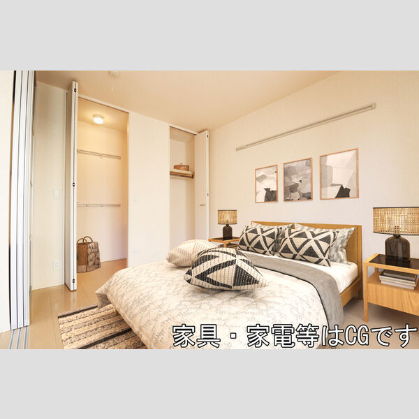 居室・リビング (家具/家電はCGです)