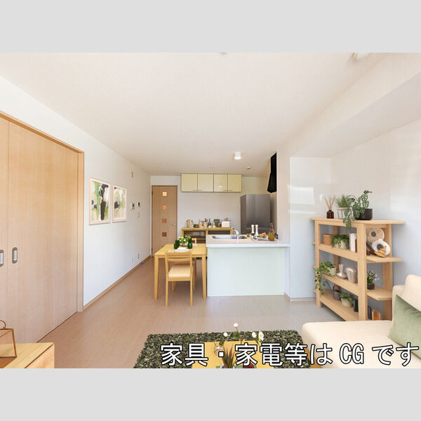 居室・リビング (家具・家電等はCGです)