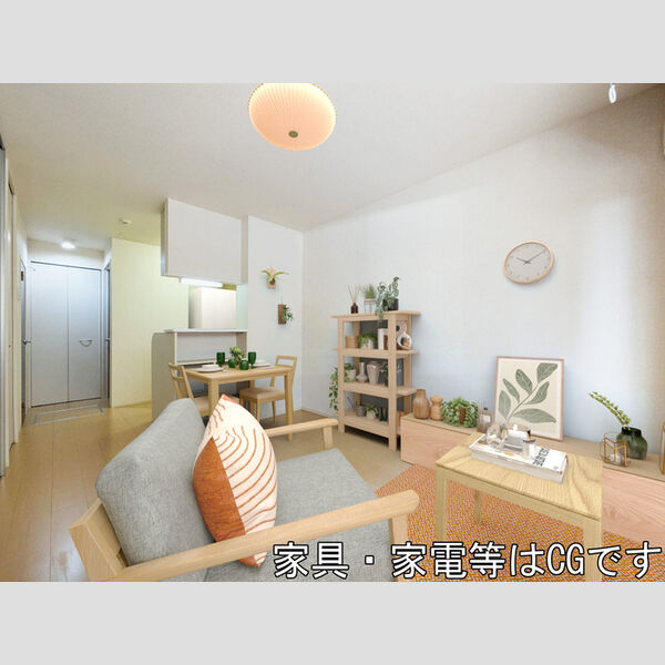 居室・リビング (家具‧家電はCGです)