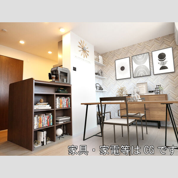 居室・リビング (家具‧家電はCGです)