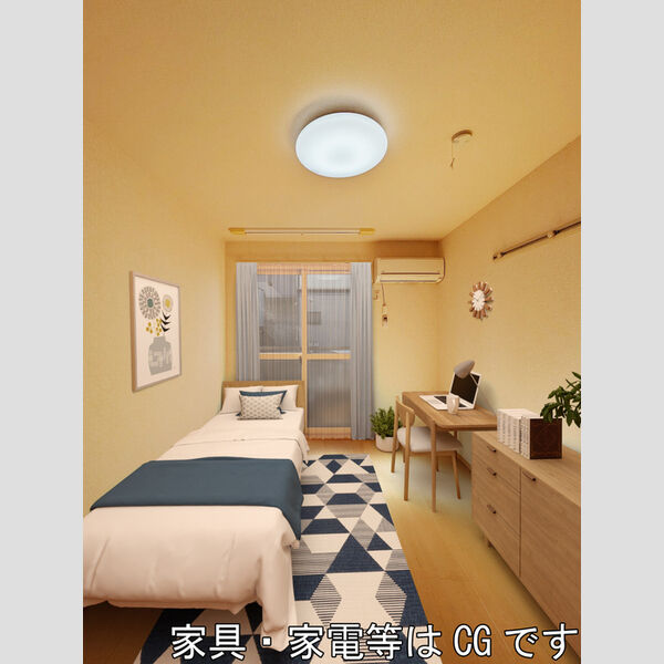 居室・リビング (家具‧家電はCGです)