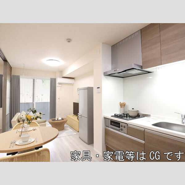 居室・リビング (家具・家電はCGです)