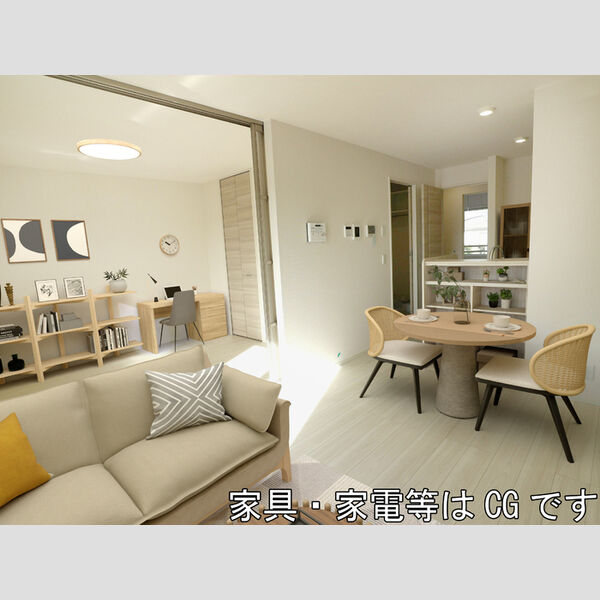 居室・リビング (家具‧家電はCGです)