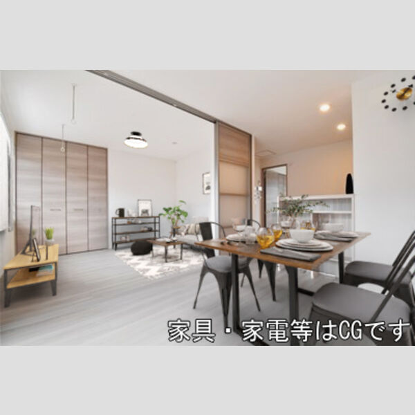 居室・リビング (リビングダイニング(家具・家電はイメージ))