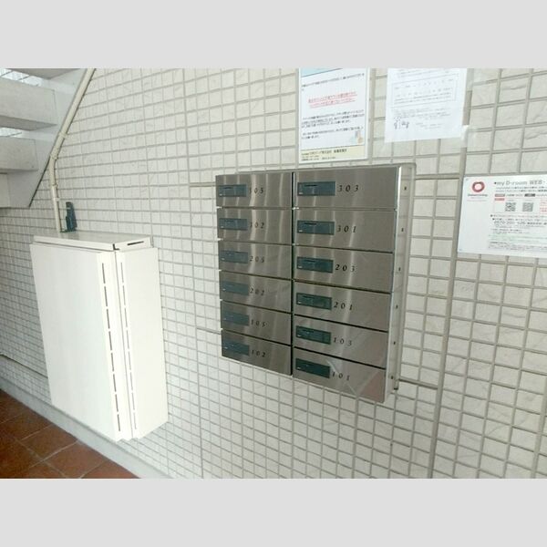 現地周辺 (集合ポスト　カードキーで開錠)