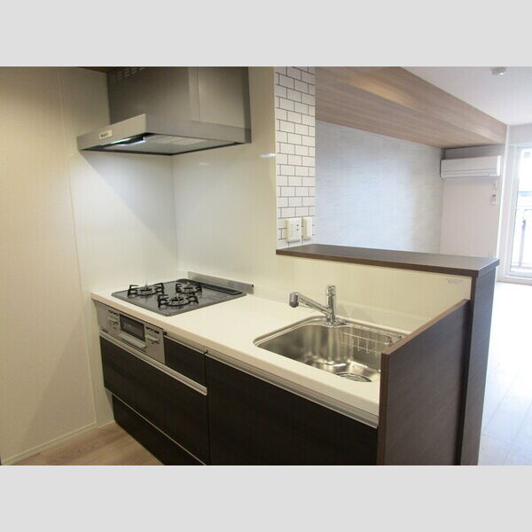 キッチン (対面式3口ガスコンロ付システムキッチン)