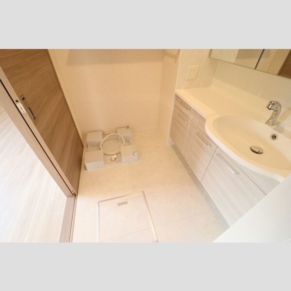 洗面所 (洗面所　洗髪洗面化粧台あり)