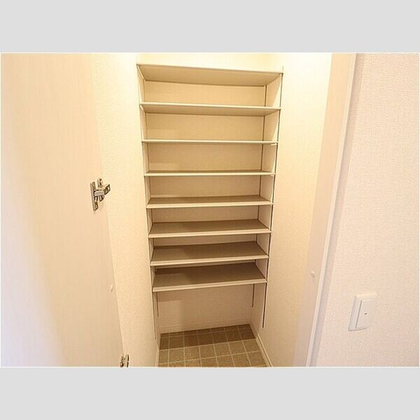 玄関 (トールタイプの姿見付シューズクローク)