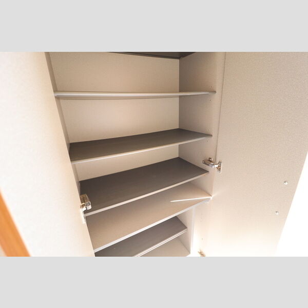 玄関 (トールタイプの姿見付シューズボックス)