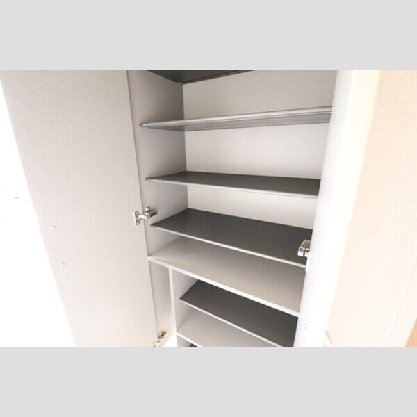 玄関 (トールタイプの姿見付シューズボックス)