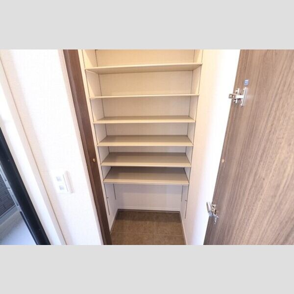 玄関 (トールタイプの姿見付シューズクローク)