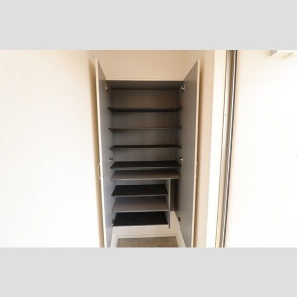 玄関 (トールタイプの姿見付シューズボックス)