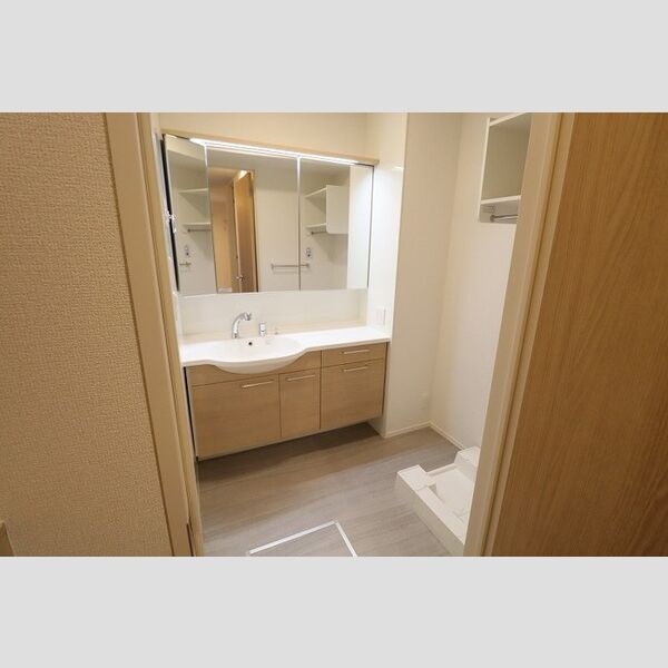 洗面所 (洗髪洗面化粧台・洗濯機置き場)