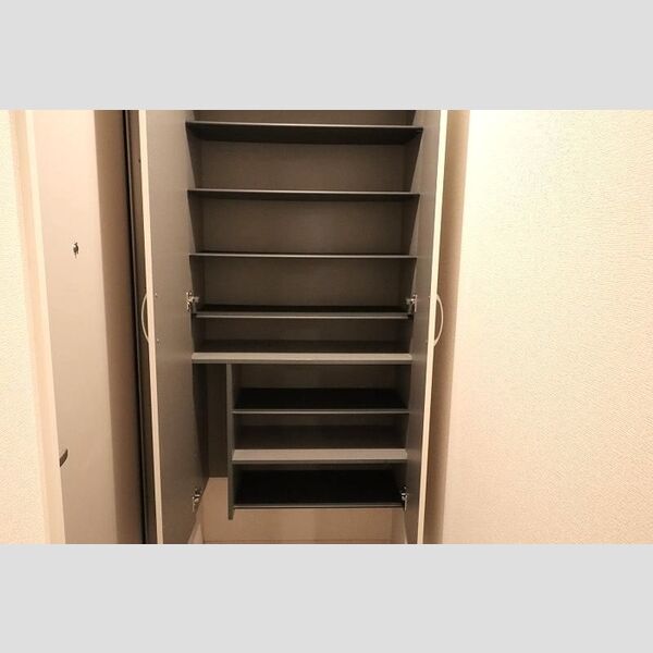 玄関 (姿身付きシューズボックス)