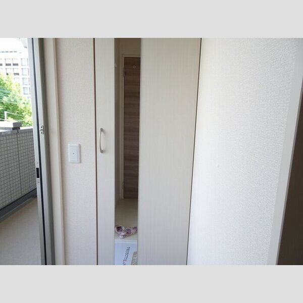玄関 (姿身付きシューズボックス)