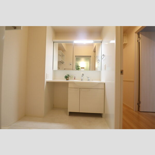 洗面所 (大型洗髪洗面化粧台(三面鏡付))