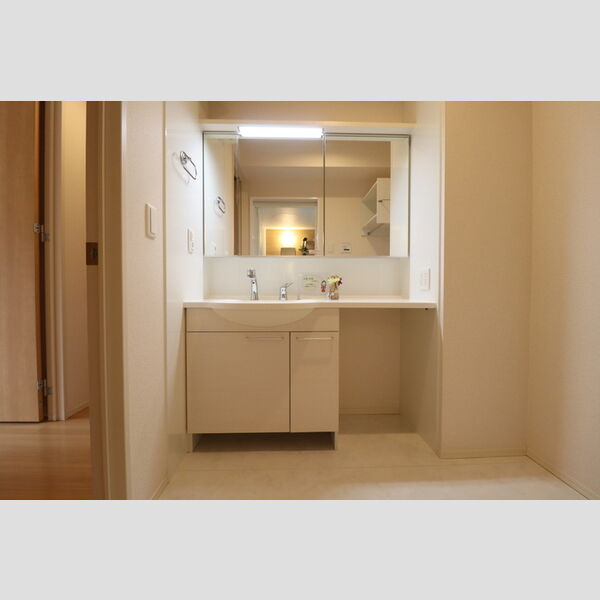 洗面所 (大型洗髪洗面化粧台(三面鏡))