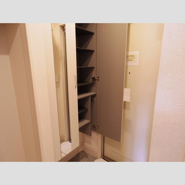 玄関 (シューズボックス(姿見鏡付))