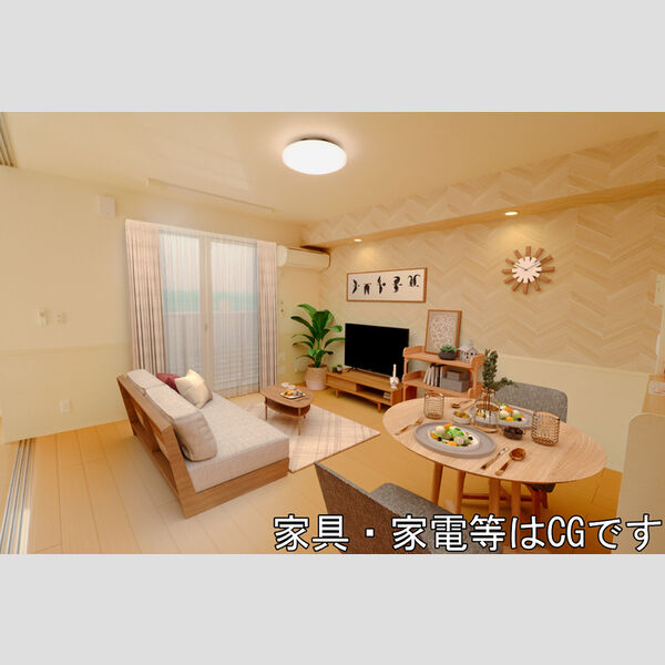 居室・リビング (家具・家電等はCGです。)