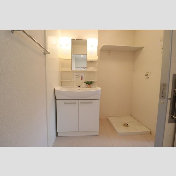洗面所 (洗髪洗面化粧台、洗濯機置き場)