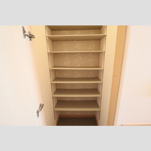 玄関 (シューズクローク(姿見鏡付))