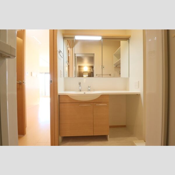 洗面所 (大型洗髪洗面化粧台(三面鏡))