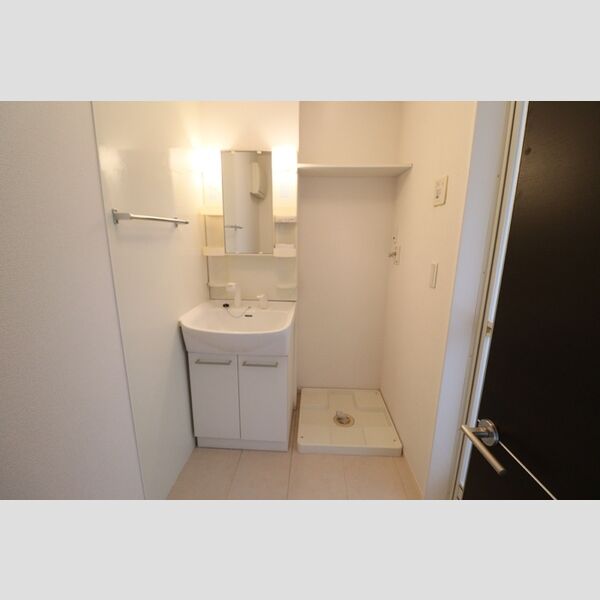 洗面所 (洗髪洗面化粧台、洗濯機置き場)