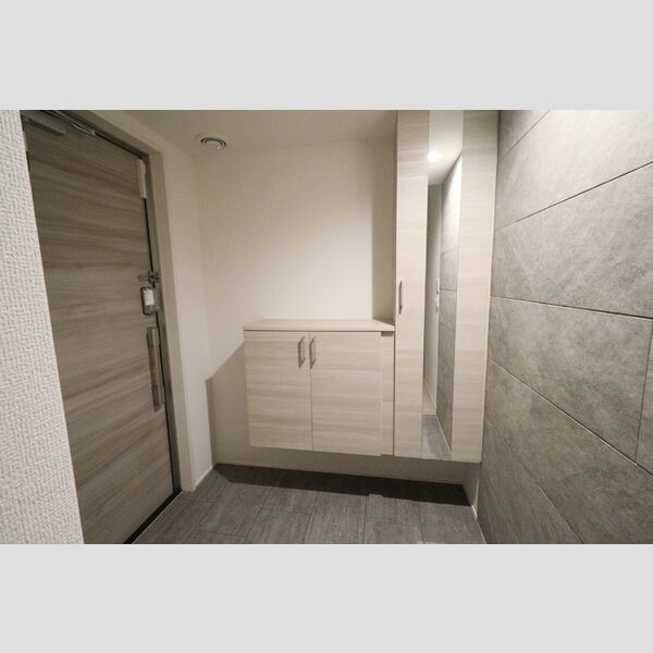 玄関 (シューズボックス(姿見鏡付))