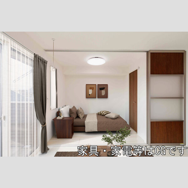 居室・リビング (家具‧家電はCGです)