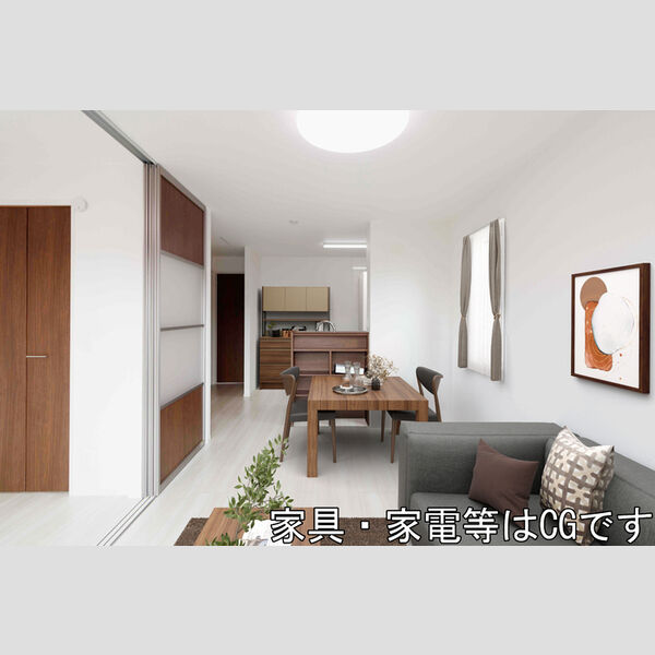 居室・リビング (家具‧家電はCGです)