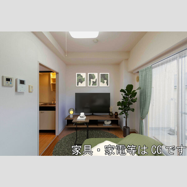 居室・リビング (家具‧家電はCGです)