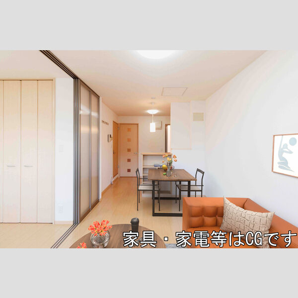 居室・リビング (家具‧家電はCGです)