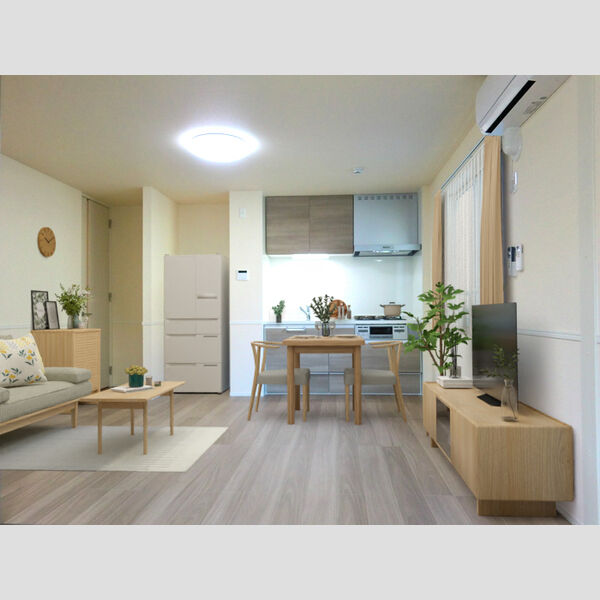 居室・リビング (※内蔵画像の家具はCGです。部屋には付属しません。)