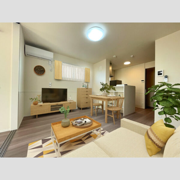 居室・リビング (※内蔵画像の家具はCGです。部屋には付属しません。)