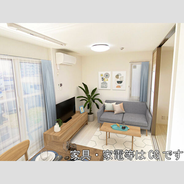 居室・リビング (※内観画像の家具はCGです。家具は付随しません。)