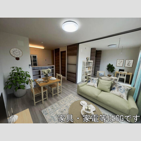 居室・リビング (※内観画像の家具はCGです。部屋には追随しません。)