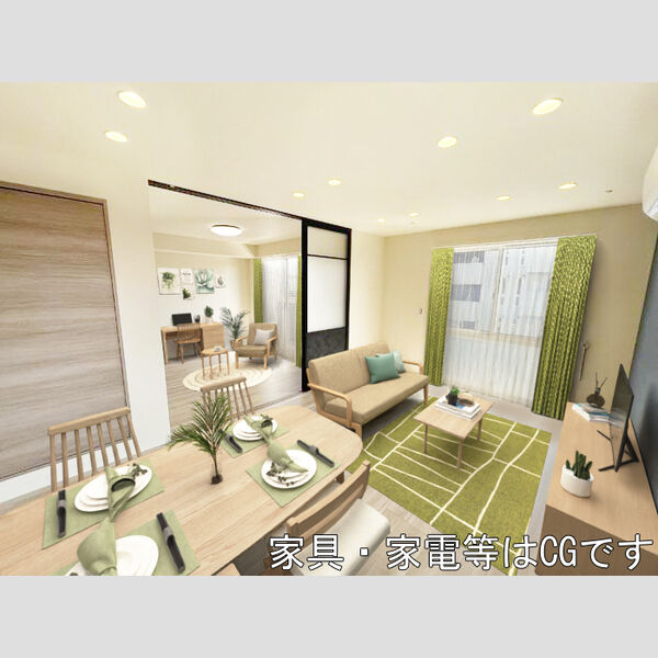居室・リビング (※内観画像の家具はCGです。家具は付随しません。)