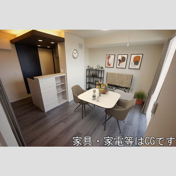 居室・リビング (家具/家電はCGです)