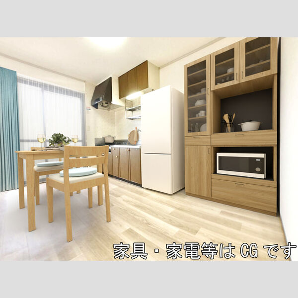 居室・リビング (DK　　※家具・家電等はCGです。)