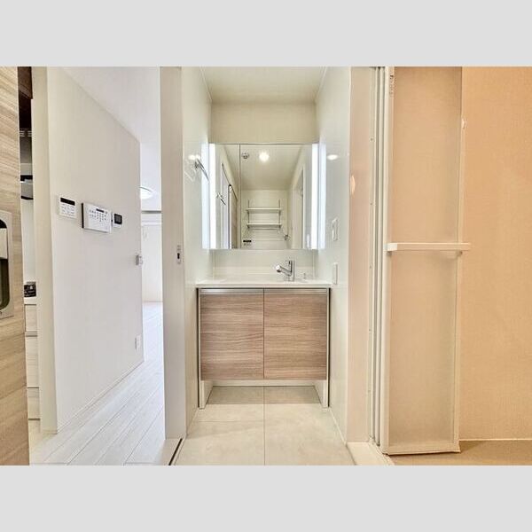 洗面所 (洗髪洗面化粧台 ツイン照明付き)