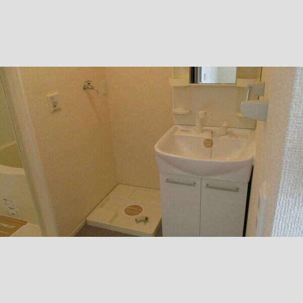 洗面所 (プレミール北口　A206　洗面所(洗髪洗面化粧台・洗濯機置場完備))