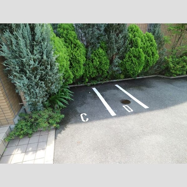 現地周辺 (バイク置き場)