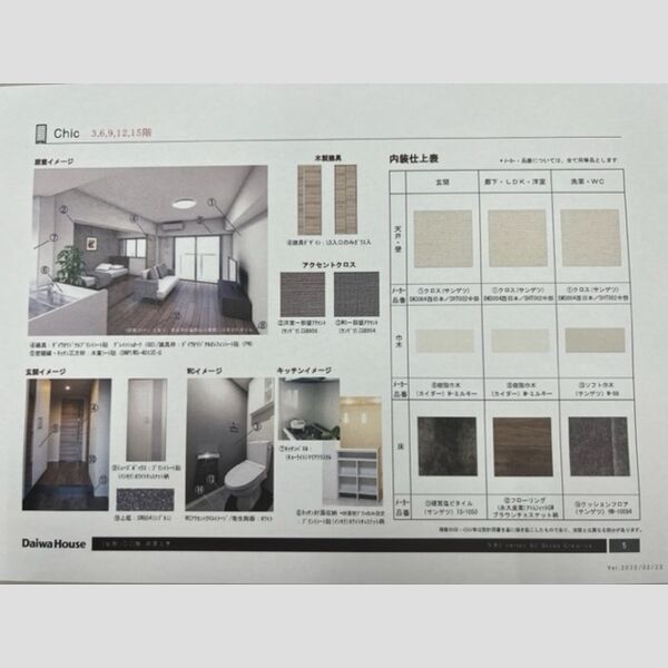 現地周辺 (室内カラーパース)