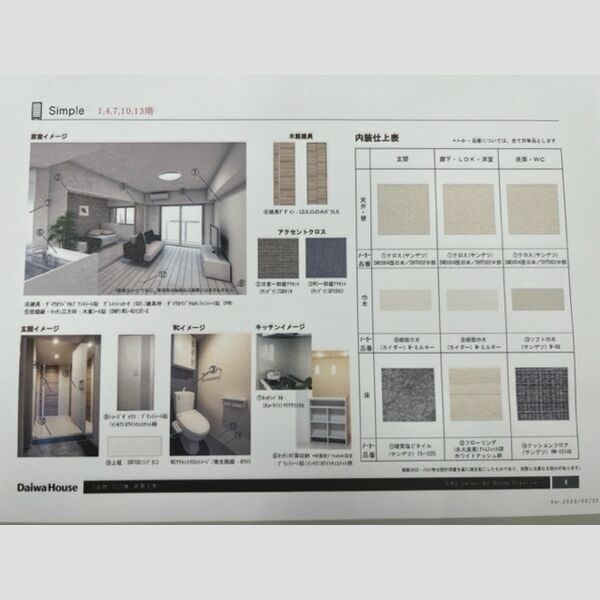 現地周辺 (室内カラーパース)