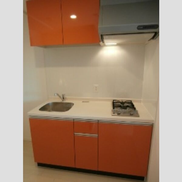 キッチン (キッチンはおしゃれな2口ガスコンロ♪)