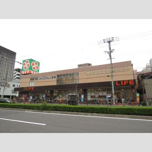 現地周辺 (ライフ玉造店 337m)